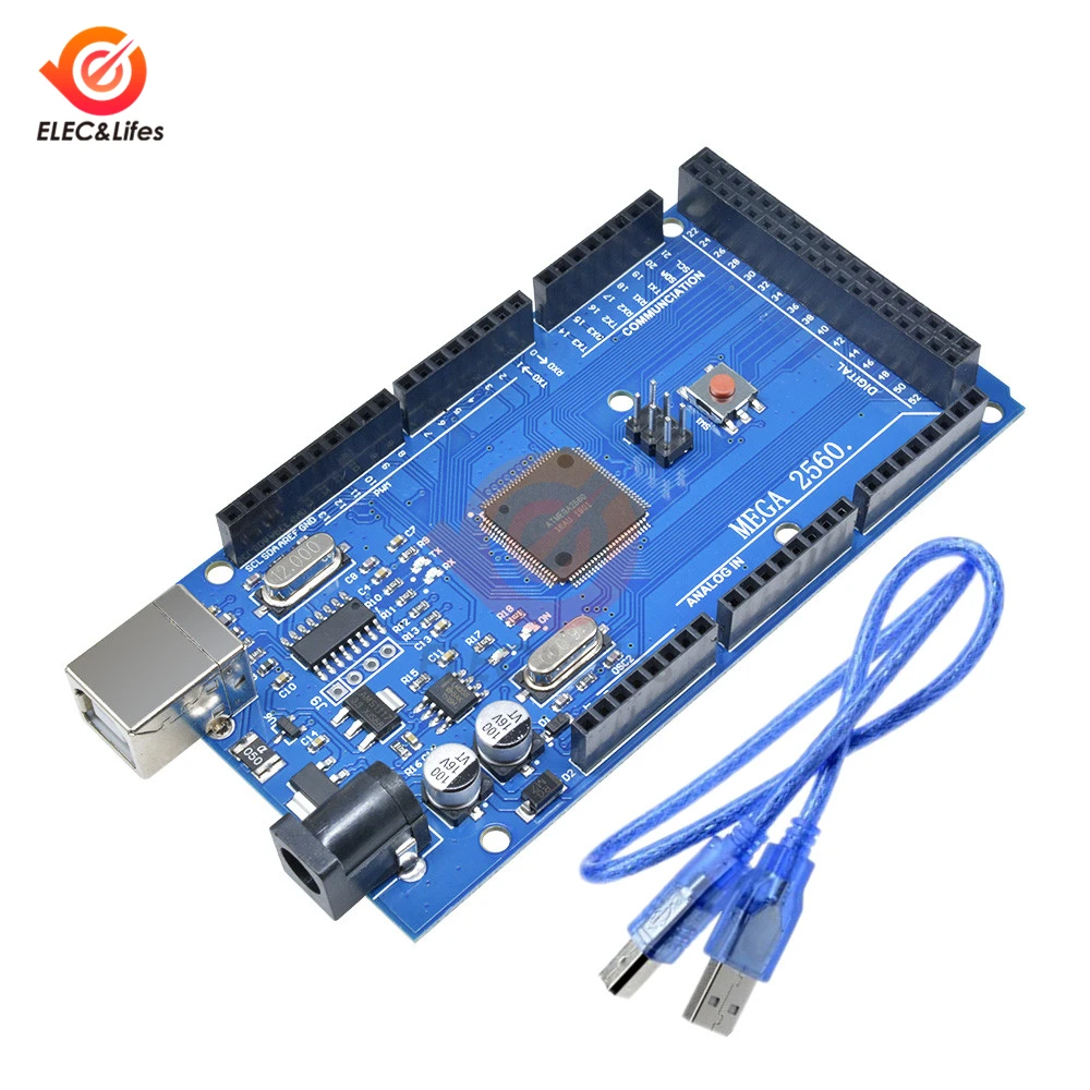 MEGA2560 MEGA 2560 R3 ATmega2560-16AU CH340G AVR USB макетная плата MEGA2560 для arduino WiFi esp8266