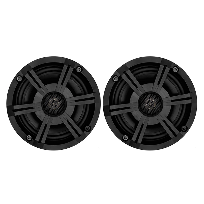 6.5inch 2-Way Coaxial Marine Speakers 240W Waterproof Stereo System Black Outdoor Speaker For ATV Golf Cart Boat Yacht Bathroom