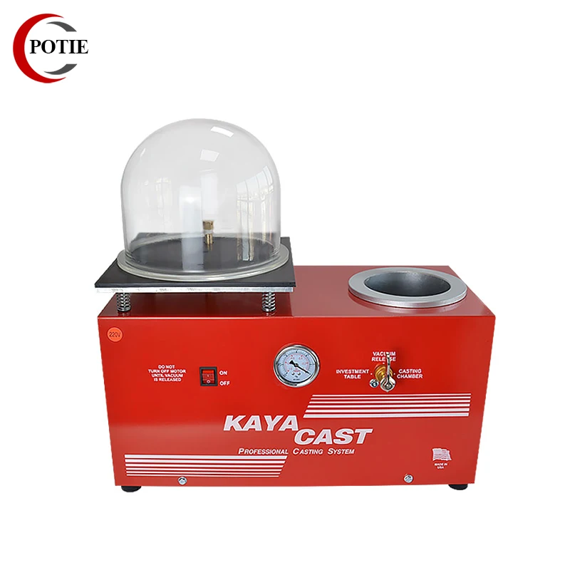 220V 2L Capacity Metal Melting Machine Digital Vacuum Casting Equipment for Gold Silver Alloy Refining Jewelry Making Device