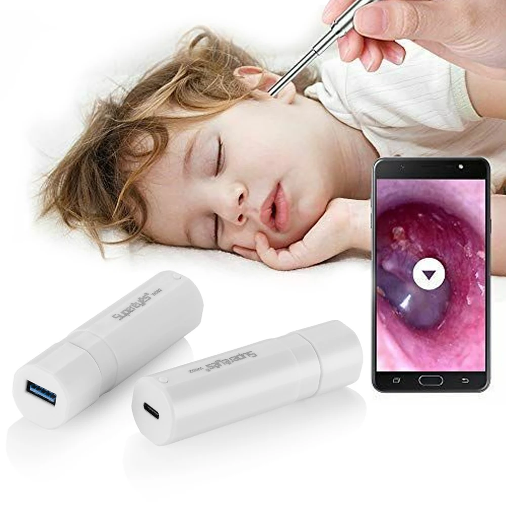 

Endoscope Camera USB Digital Microscope Endoscope Adapter Mobile Phone Tablet WIFI Box HD Video Transmission Box W002