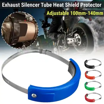 

Universal Motorcycle Exhaust Silencer Tube Heat Shield Protector Protection Cover 100mm-160mm Adjustable For Off-road Motorcycle