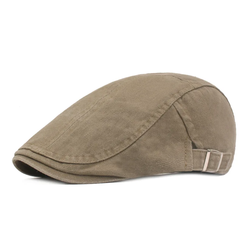 Army Green RoxCober, винтажные хлопковые кепки Newsboy, простые однотонные береты плюща Гэтсби, шапки для гольфа, вождения, солнца, плоские шапки для мужчин и женщин, весна-осень - Цвет: Army Green