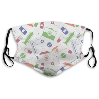 

Tools Pattern Unisex Anti-Pollution Mask Dust Mask with Filter Mask Black