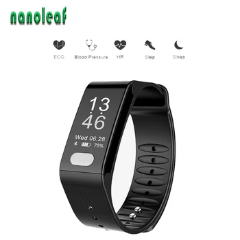 

Profession Smartwatch Bracelet Heart Rate Blood Pressure Sleep Monitor ECG+PPG Activity Smart Tracker for Android4.4 IOS8.0