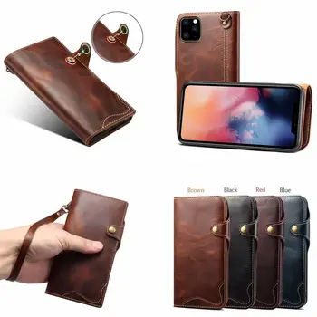 

Genuine Leather Phone Case For iPhone 11 6S 7 8 Plus X XS XR Max 5.5 5.8 6.1 6.5 Cover Wallet Card Slots Bag Sleeve New Arrival