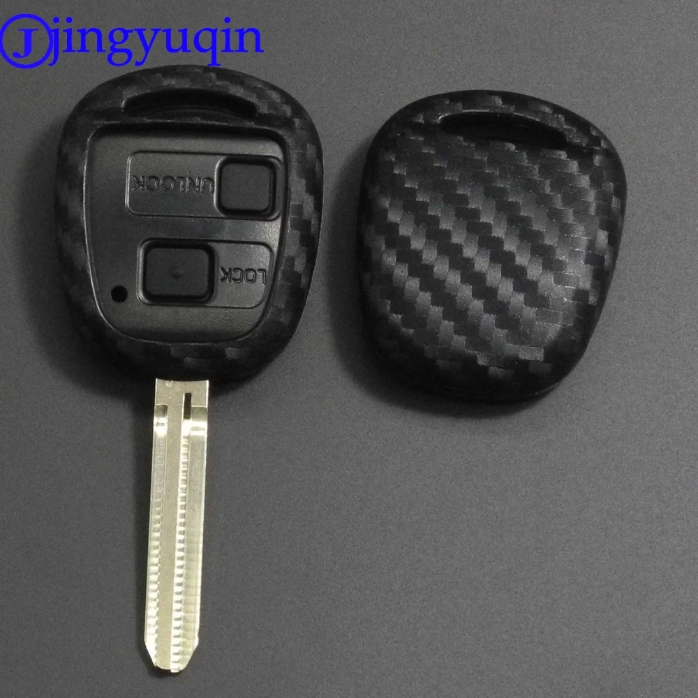 Чехол jingyuqin 2/3 для TOYOTA CAMRY RAV4 Corolla PRADO YARIS Прямая поставка из углеродного