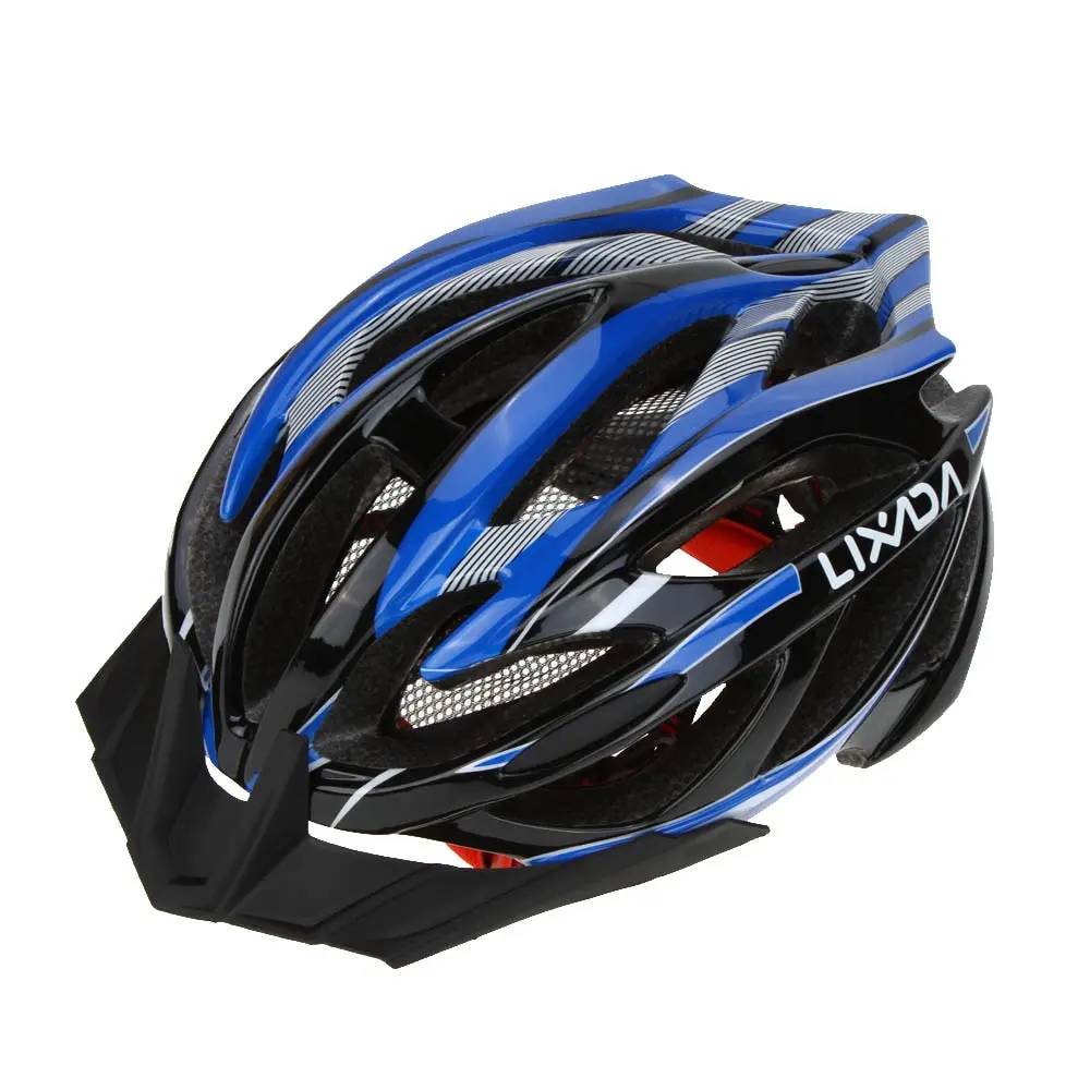 Lixada Открытый Спортивный Регулируемый Mtb/дорожный горный велосипед велосипедный шлем 21 вентиляционный ультралегкий интегрально-Формованный EPS велосипедный шлем - Цвет: Dark Blue