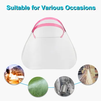 

Transparent Protective Mask Full Face Shield Masks Particulate Respirator Hat Mask Saliva Transmission transparent Masks