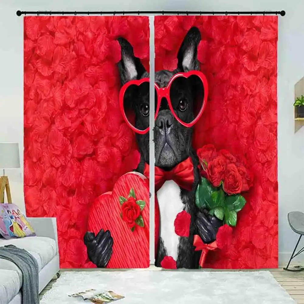 Custom Dog Blackout Curtains For Bedroom Window Living Room New Design | Дом и сад