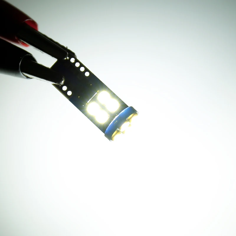50 шт. W5W T10 12 SMD 3030 супер яркие лампы номерного знака интерьерные огни Canbus без ошибок Чтение свет оформление грузовика свет