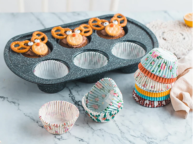 100pcs/set Muffin Liners Cupcake Paper Cups Cake Forms Baking Box Case Cake Mold Decorating Tool Wedding Birthday Party Supplies 100pcs/set Muffin Liners Cupcake Paper Cups Cake Forms Baking Box Case Cake Mold Decorating Tool Wedding Birthday Party Supplies