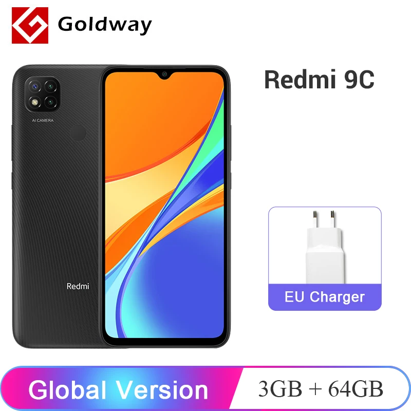 Global Version Xiaomi Redmi 9c 9 C 3gb Ram 64gb Rom Mobile Phone Helio G35 Octa Core 13mp Triple Cameras 5000mah 6 53 Display Cellphones Aliexpress