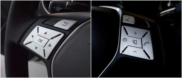 Автомобильные аксессуары наклейки для кнопок рулевого колеса для Mercedes-Benz a b c e gla GLK g class ML GLE для интерьера автомобиля декоративные
