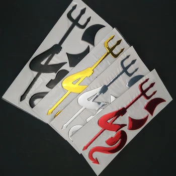 

3D Chrome Devil Decal Car accessories funny car sticker! For Toyota Camry Corolla RAV4 Yaris Highlander/Land Cruiser/PRADO