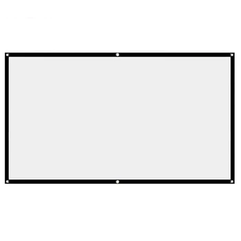 

84 Inch Projector Sn HD 16:9 White Dacron Diagonal Video Projection Sn Wall Mounted for Home Theater Movie