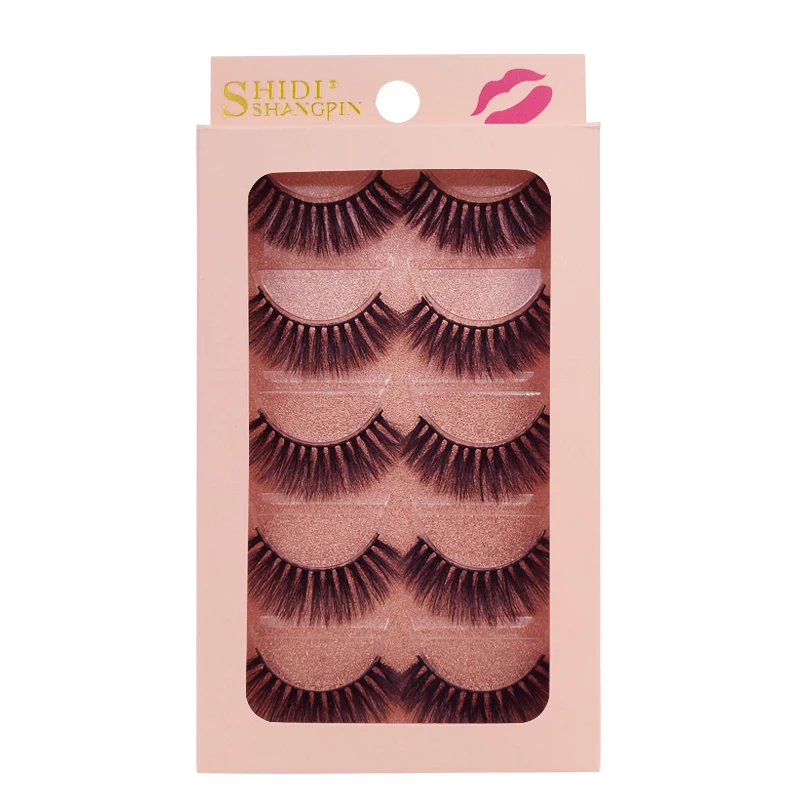 

5 pairs false eyelashes natural eyelashes fake lashes hand made mink eyelashes 3d mink hair lashes dramatic eyelashes cilios 904