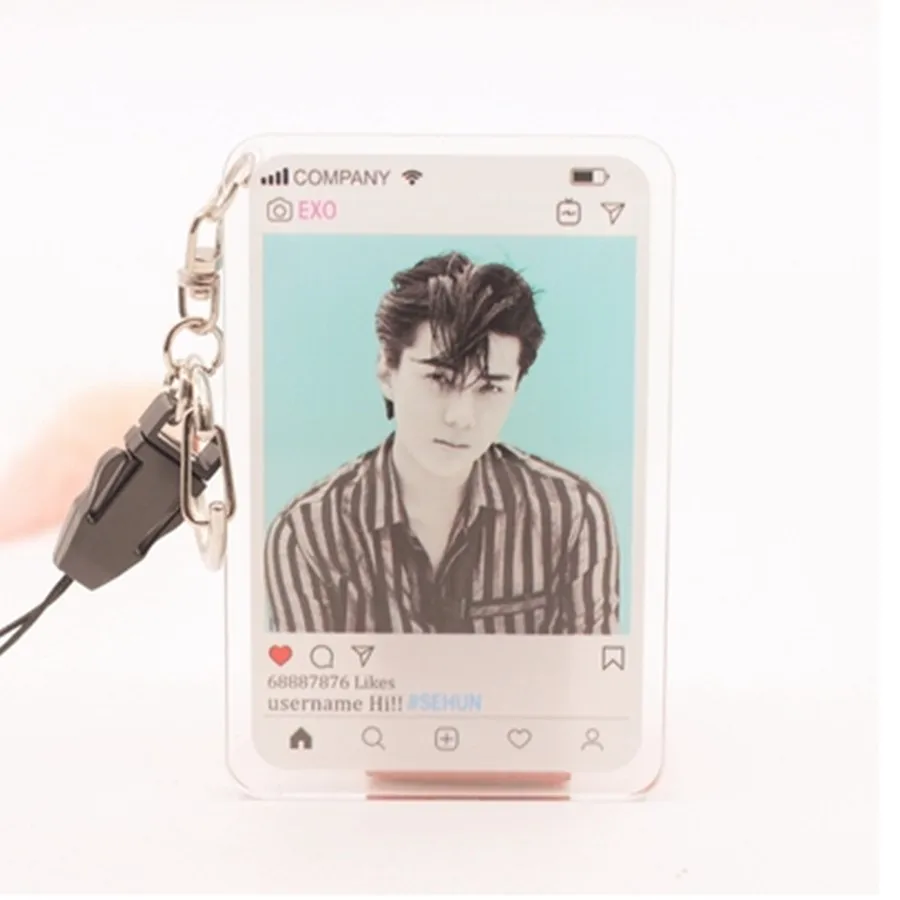 KPOP EXO Members акриловый брелок модная подвеска-сумка для телефона BaekHyun Se Hun D.O. Чан Ёль