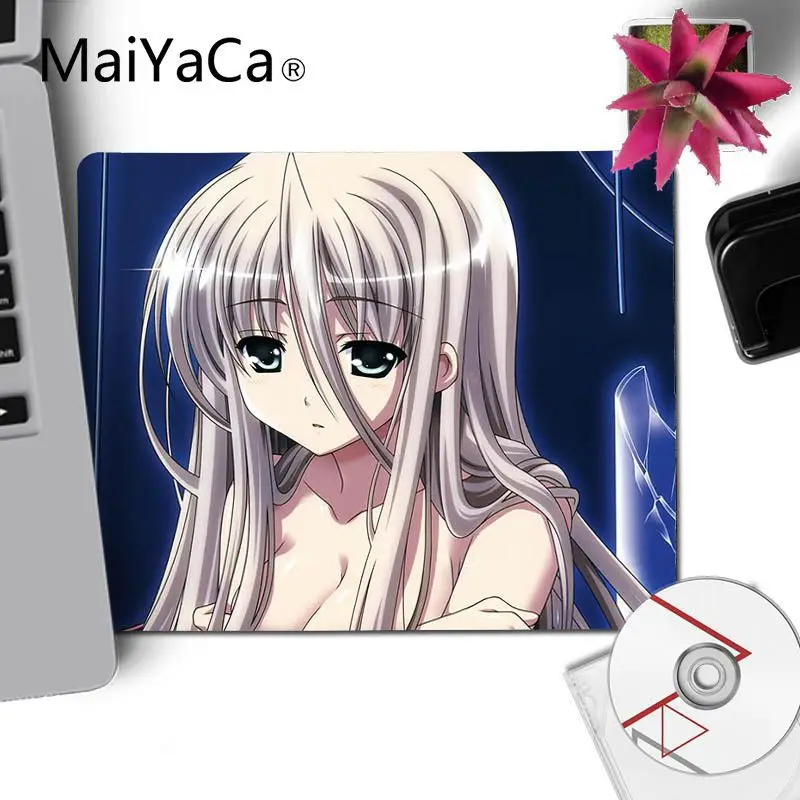 No LockEdge 25x29cm MaiYaCa дизайн аниме красивая девушка офисные мыши геймер мягкий коврик для мыши геймер скорость мыши розничная маленький резиновый коврик для мыши - Цвет: No LockEdge 25x29cm
