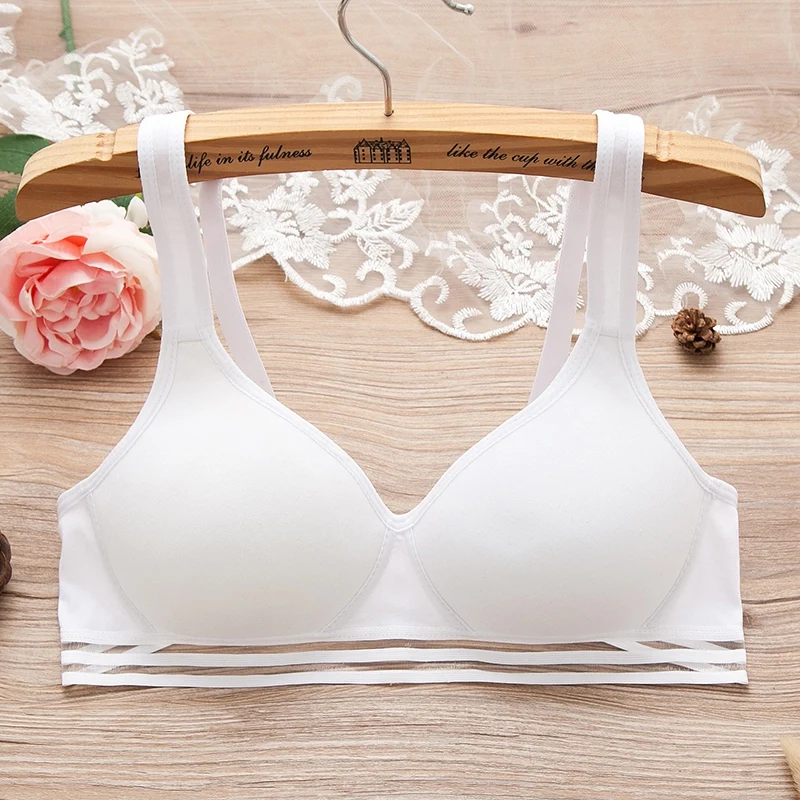 Liva Girl Women Bra Underwire Bras Comfortable Thin Underwear Push up Adjustable Lingerie For Teenagers Children Girls Bralette