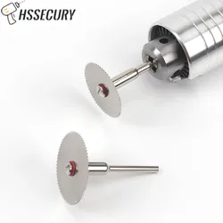 5/6Pcs Stainless Steel Slice Metal Cutting Disc Set With 1 Mandrel for Dremel Rotary Tools 16 18 22 25 32mm Wood Saw Blade Disc