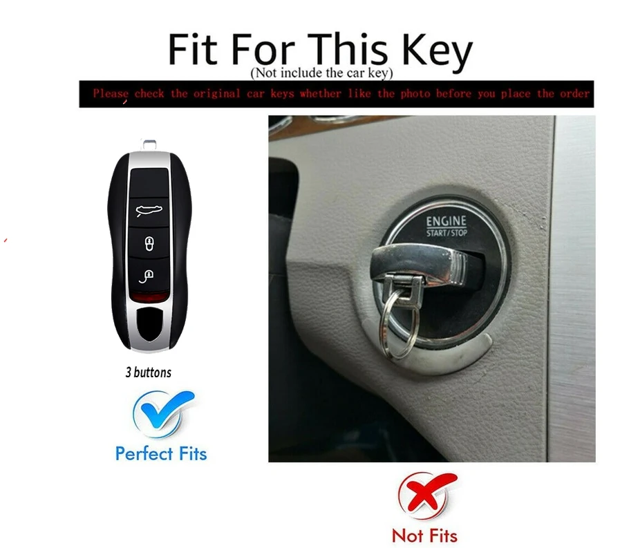 Portachiavi conchiglia in pelle fatta a mano con custodia portachiavi per Porsche Cayenne 911 996 Macan Panamera Boxster 986 987 981 Protector - Hf6a45ac16d694d6c9229c6d31c911fd98