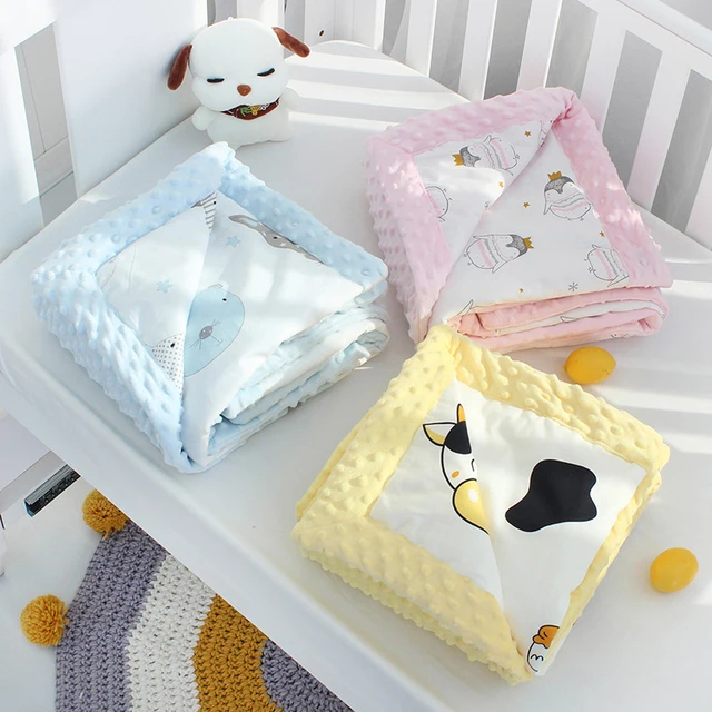 Super Soft Cotton Quilt Baby Blanket Infant Crib Bedding Cartoon Printing Blanket Newborn Bedding Swaddle Wrap ZT53 3