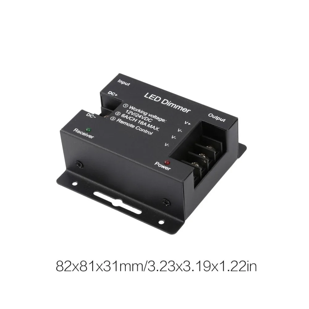 Сенсорный светодиодный RGB Управление; RF одиночный Цвет диммер 433 МГц Беспроводной DC 12 V-24 V светодиодный пульт дистанционного управления Управление для Светодиодные ленты света