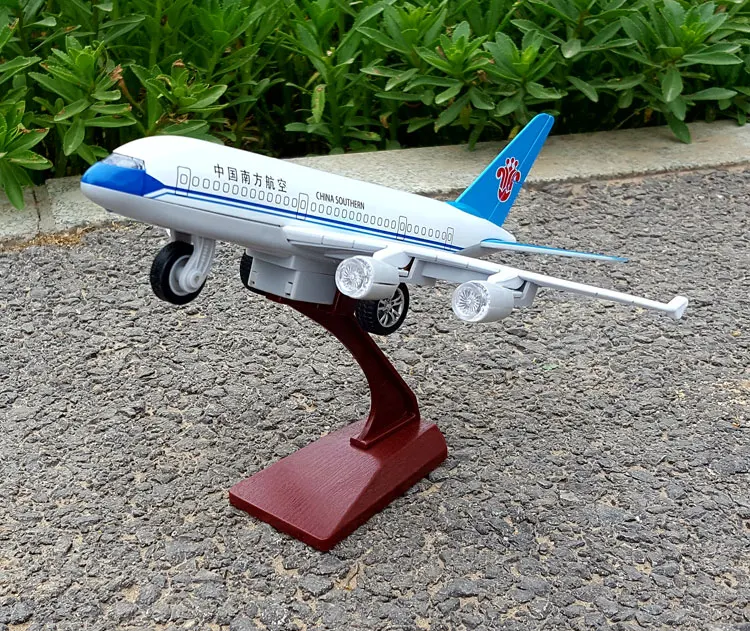 Сплав готовой продукции самолет авиация Airbus Southern Airlines Восточный самолет авиация звук и светильник унисекс-игрушка