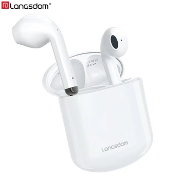 

Langsdom T17 Wireless Headphones Volume Control auriculares TWS Bluetooth Earphones True Wilress Earbuds with Dual Mic for Phone
