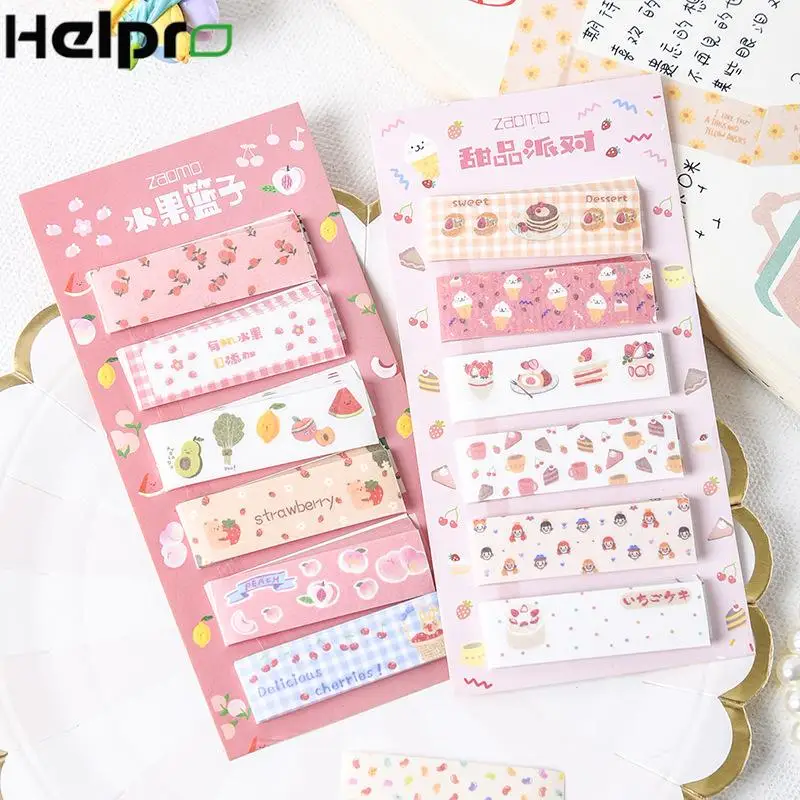 120 листов Новые Kawaii Еда Серии Липкие заметки Новинка планировщик наклейки