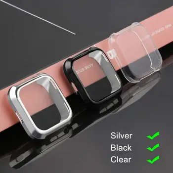 

New Soft TPU Case For Fitbit Versa Band Waterproof Watch Shell Cover Screen Protector For Fitbit Versa Smart Watch Dropshipping