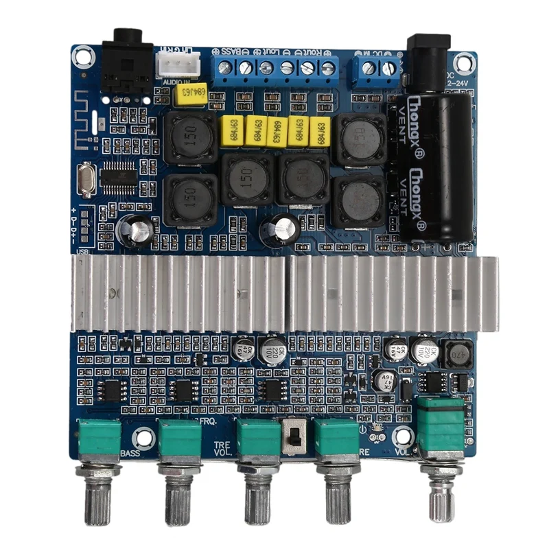 

Tpa3116 Cy-100 Subwoofer Power Amplifier Board 2.1 Channel High Power Bluetooth 4.2 Audio Power Amplifier Board Hifi Dc12V-24V