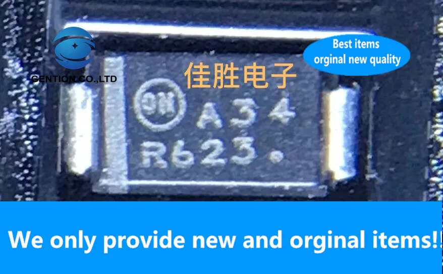 30PCS 100 New original MBRA340T3G 3A40V low voltage drop Schottky