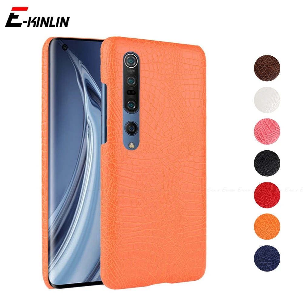 Кожаный чехол для телефона из крокодиловой змеи задняя крышка Xiaomi Redmi Note 9 9S 8T 8 7 Pro