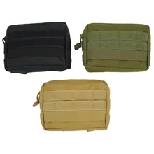Molle-riñonera militar para exteriores, herramienta EDC, bolsa de primeros auxilios médica, carcasa de teléfono con soporte, bolsa de caza