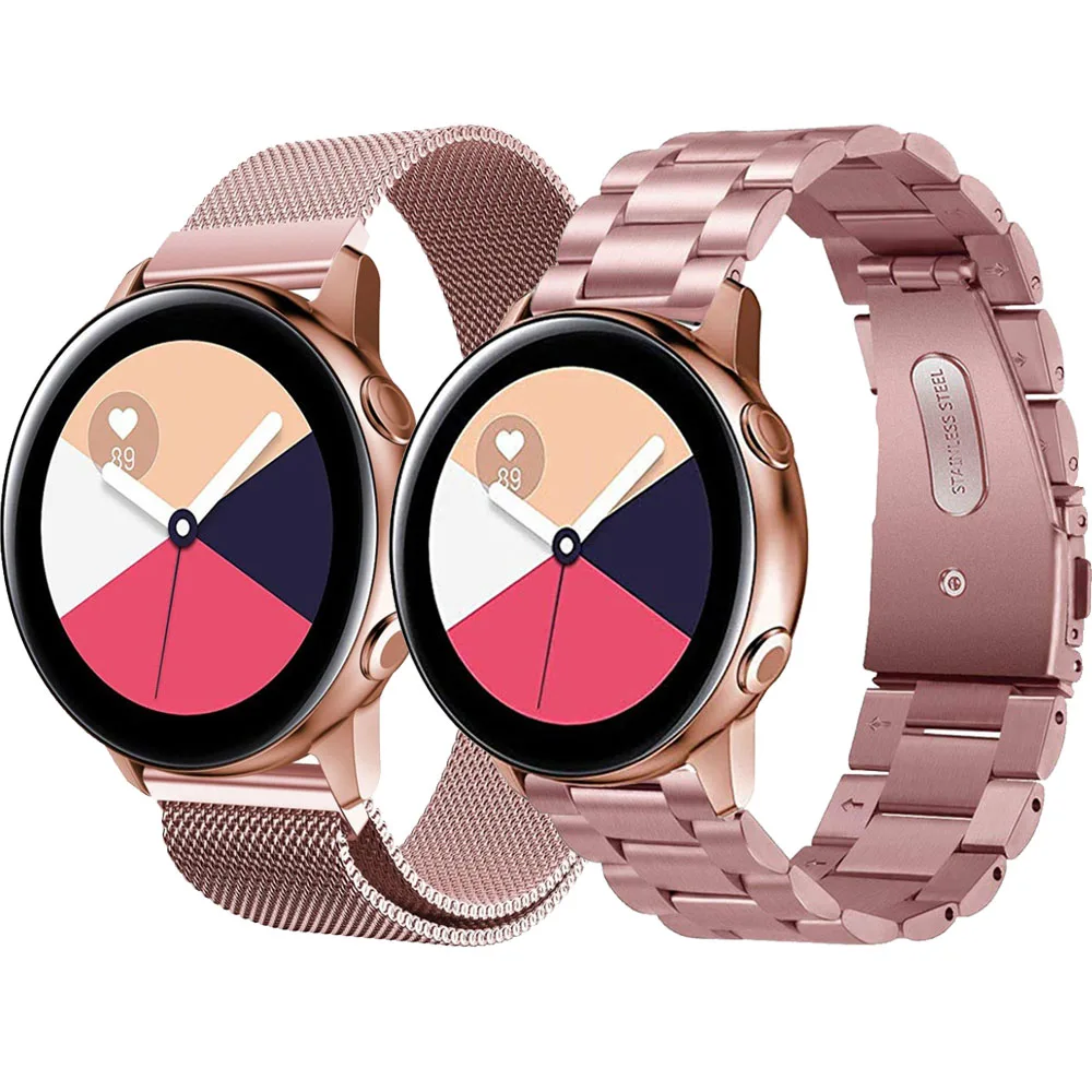 Миланский ремешок для Garmin Vivoactive 3 Watch Smart band Браслет ремешок для Garmin Vivoactive3 HR Forerunner 645 нержавеющая сталь