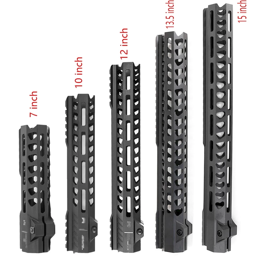 

Tactical AR series gun Free Float MLOK Handguard Picatinny Rail Square Mouth