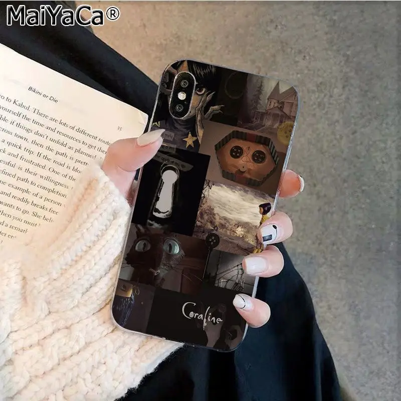 MaiYaCa Coraline и Волшебная Дверь рукоделие принт рисунок телефона чехол для Apple iphone 11 pro 8 7 66S Plus X XS MAX 5s SE XR