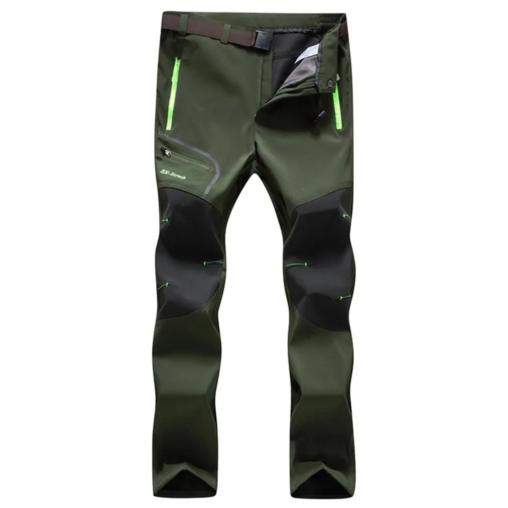 

Winter Softshell Pants Warm Fleece Waterproof Trousers Outdoor Hiking Climbing Skiing Trousers Thin/Thick for Men Female