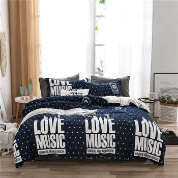 

Letter Alphabet Printed Girl Boy Kid Bed Cover Set Duvet Cover Adult Child Bed Sheets Pillowcases Comforter Bedding Set 61007