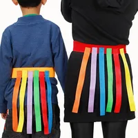 Fun Catch Tail Game Belt Set 1 Waistband with 6 Straps Catching Equipment for Adults Kids Kindergarten Outdoor Sports Activities