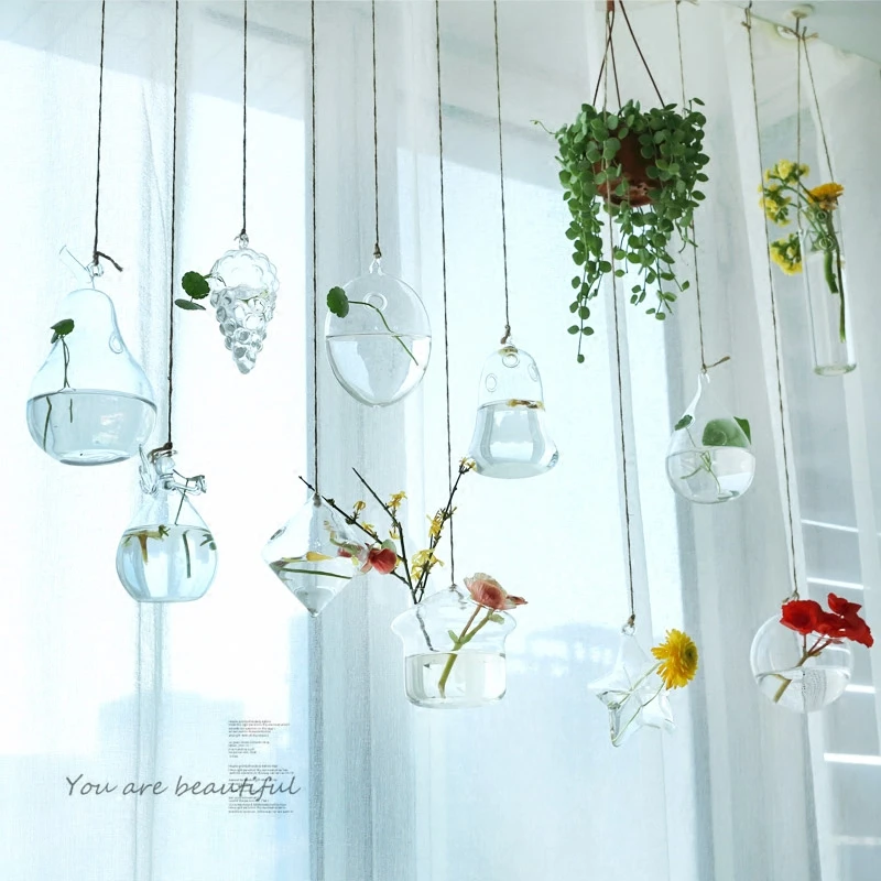 Hamdmade ваза для цветов, стеклянная ваза для растений, Террариум, прозрачная стеклянная ваза, контейнер, домашний Свадебный декор