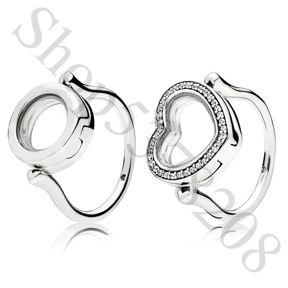 925 Sterling Silver Sparkling Heart 