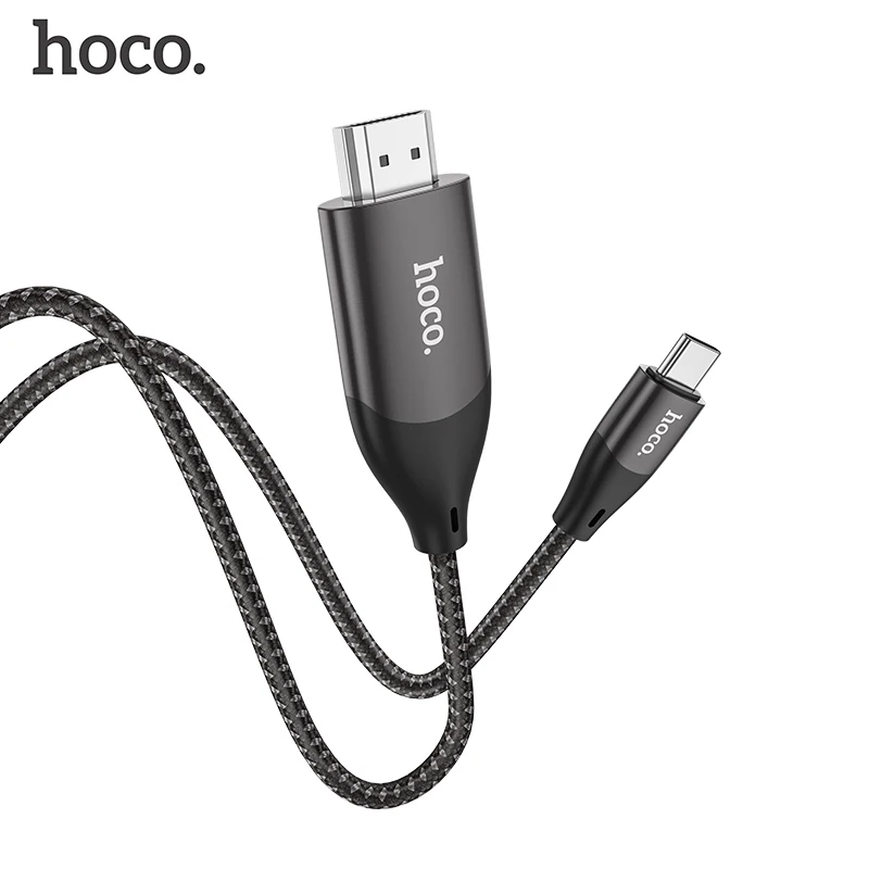 

HOCO USB C к HDMI-совместимый кабель HDTV TV Цифровой AV адаптер 2 м USB 1080P умный конвертер кабель для Macbook Samsung проектор