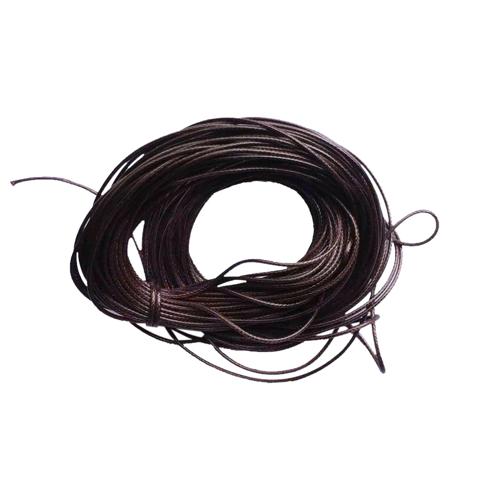 2 Pieces 10M 1mm Waxed Wax Cord Wire DIY Charm Bracelet Rope Pendant Jewelry