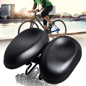 

Replacement Noseless Shock Absorb Easy Install Bike Saddles Pad Dual Padded Cycling Cushion Comfortable Ergonomical Outdoor