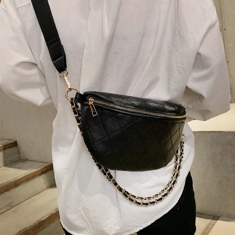 Bolso pequeño, para mujer, nuevo de tendencia 2020, versión coreana de la cruzada salvaje, riñonera multifuncional a la moda, bolso para el pecho|Riñoneras| - AliExpress