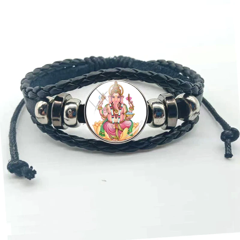 Браслет Lord Ganesha, кулон-амулет, индийский браслет со слонами, Будда, духовная медитация, ювелирный браслет