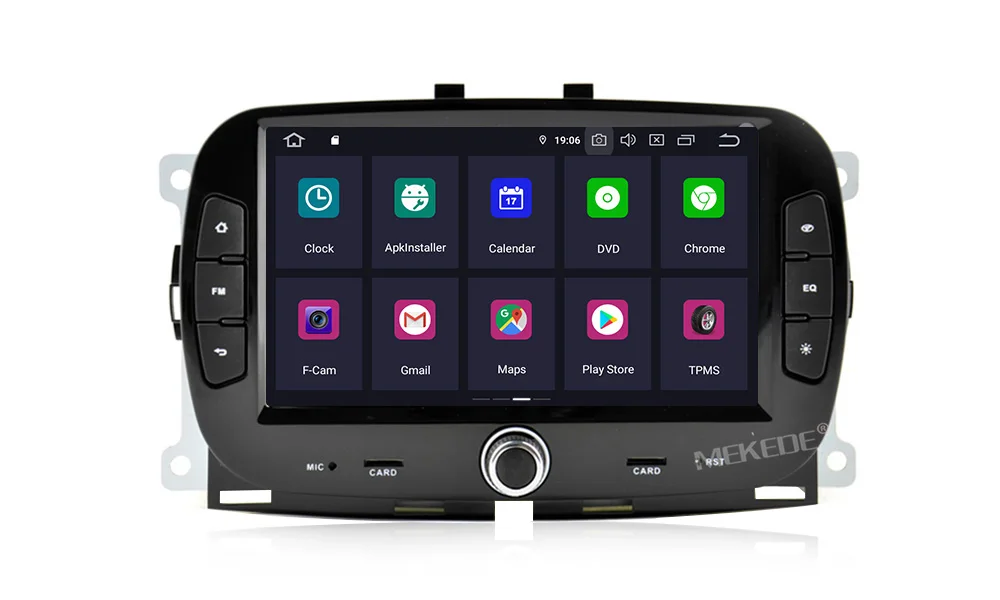 MEKEDE HD 4G ram Android 9,0 автомобильный Радио dvd-плеер мультимедиа для Fiat 500+ gps wifi Bluetooth Видео Стерео навигация