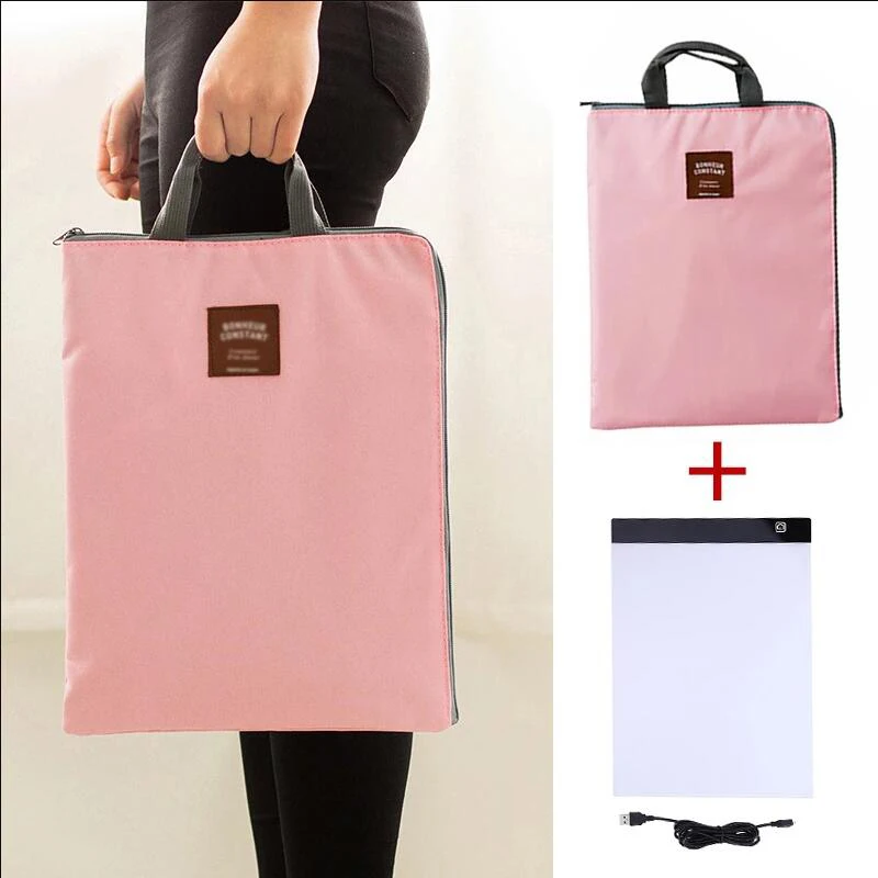 Storage Bag Led Pad Kits A4/A5-Size Three Level Dimmable Led Light Pad Eye-Protection Easier for Diamond Painting Embroidery